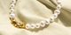 Superbes imitations de perles d'eau douce 