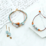 Magnifiques boucles d&rsquo;oreilles et bracelets dans des couleurs chaudes des perles Polaris Elements