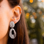 Inspiration avec les boucles d'oreilles et breloques en acier inoxydable 