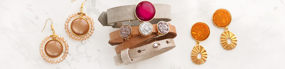 Serti / poussoir Cuoio pour cuir 15mm et cabochon 20mm