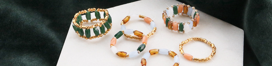 Perles &agrave; facettes tube