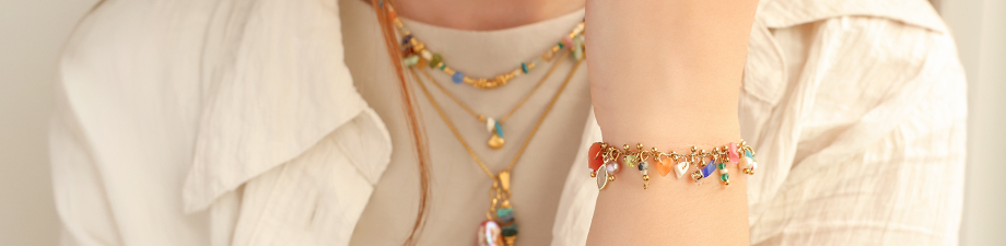 Perles en verre chips