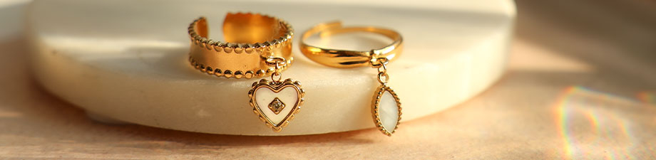 Nouveau ! Breloque nacrée en acier inoxydable Nouveau ! Breloque nacrée en acier inoxydable