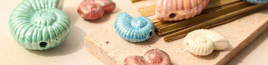 Vient d'arriver : Perles en c&eacute;ramique grecque DQ