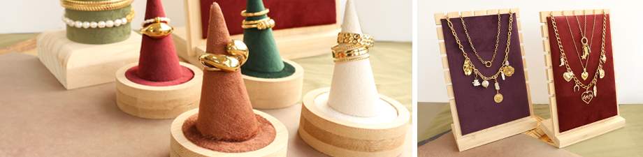 Nouveaux présentoirs pour bagues, bracelets et colliers Nouveaux présentoirs pour bagues, bracelets et colliers