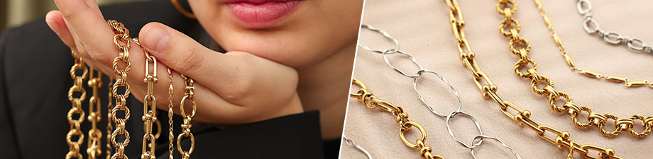 Nouveautés : chaînes Jaseron en acier inoxydable Nouveautés : chaînes Jaseron en acier inoxydable