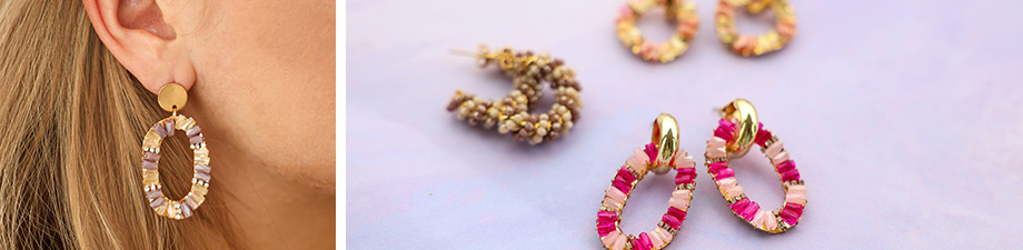 Mix & match avec des pendentifs et boucles d'oreilles à facettes Mix & match avec des pendentifs et boucles d'oreilles à facettes