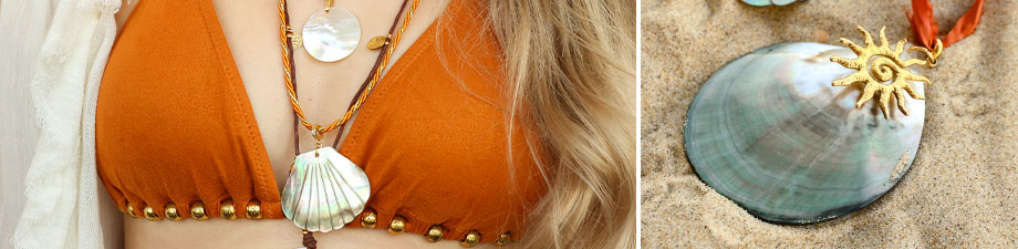 Nouvelle collection de pendentifs et perles en coquillage Nouvelle collection de pendentifs et perles en coquillage