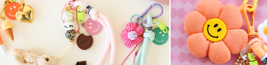 Nouvelle collection d&rsquo;&eacute;l&eacute;ments de porte-cl&eacute;s