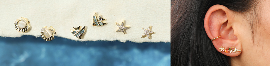 Nouvelle collection de boucles d&rsquo;oreilles en laiton TQ