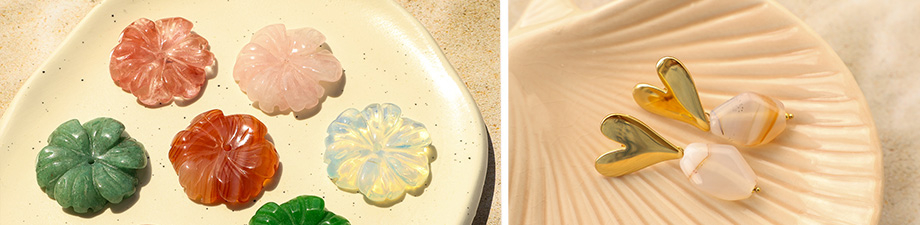 Nouvelles superbes perles en pierre naturelle