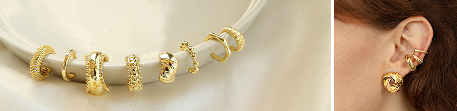 Nouveaux ear cuffs en acier inoxydable Nouveaux ear cuffs en acier inoxydable