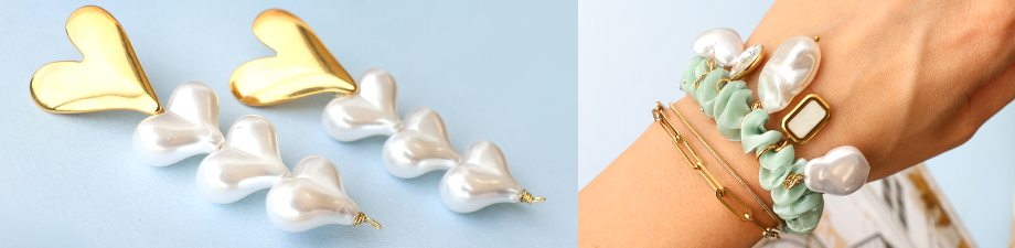 Nouvelle série d’imitations de perles d’eau douce Nouvelle série d’imitations de perles d’eau douce