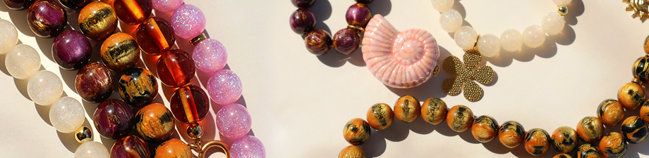 Nouvelle série de perles acryliques et en résine Nouvelle série de perles acryliques et en résine