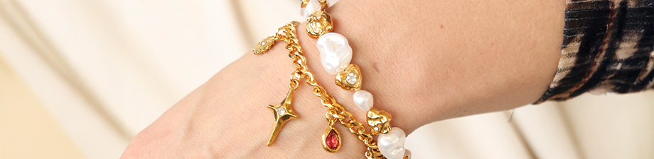 Nouvelle série de perles et breloques en acier inoxydable Nouvelle série de perles et breloques en acier inoxydable