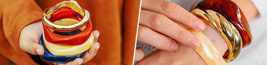 Nouvelle collection de bracelets en résine Nouvelle collection de bracelets en résine