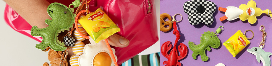 Nouvelle collection de porte-cl&eacute;s de sac 